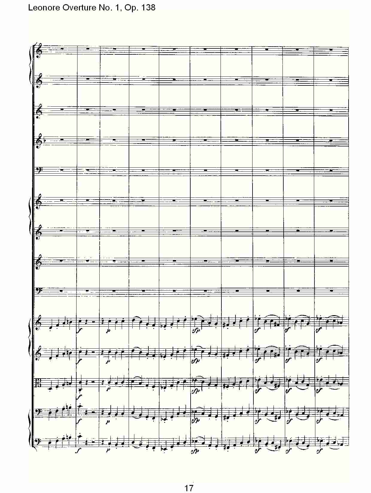 Leonore Overture No.1, Op. 138　（二）总谱（图7）