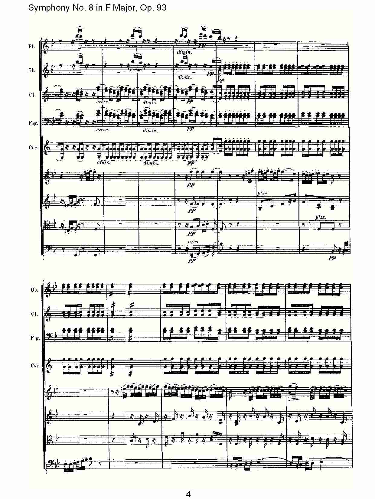 F大调第八交响曲 Op.93　第二乐章总谱（图5）