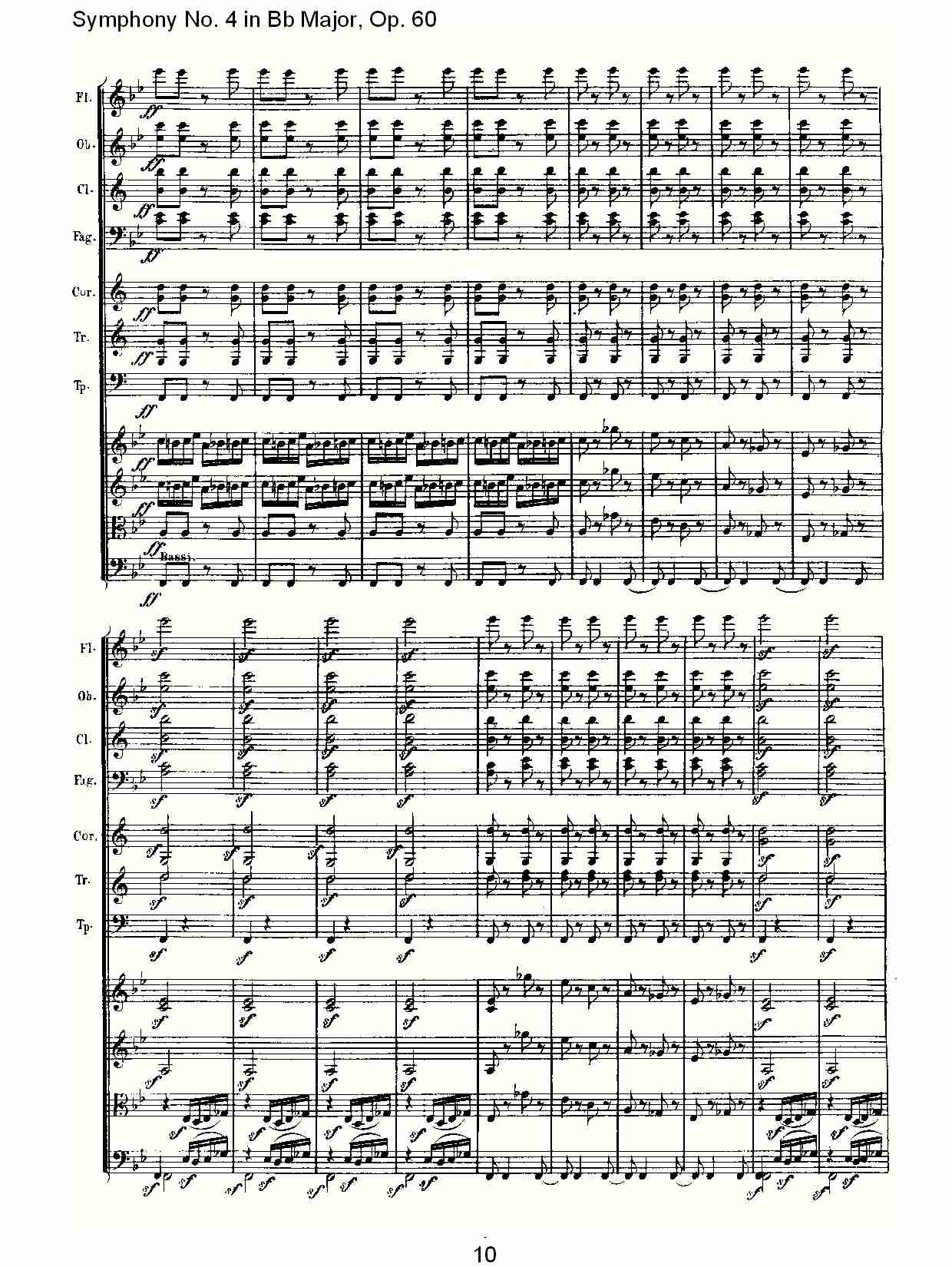 bB大调第四交响曲 Op.60 第四乐章总谱（图10）