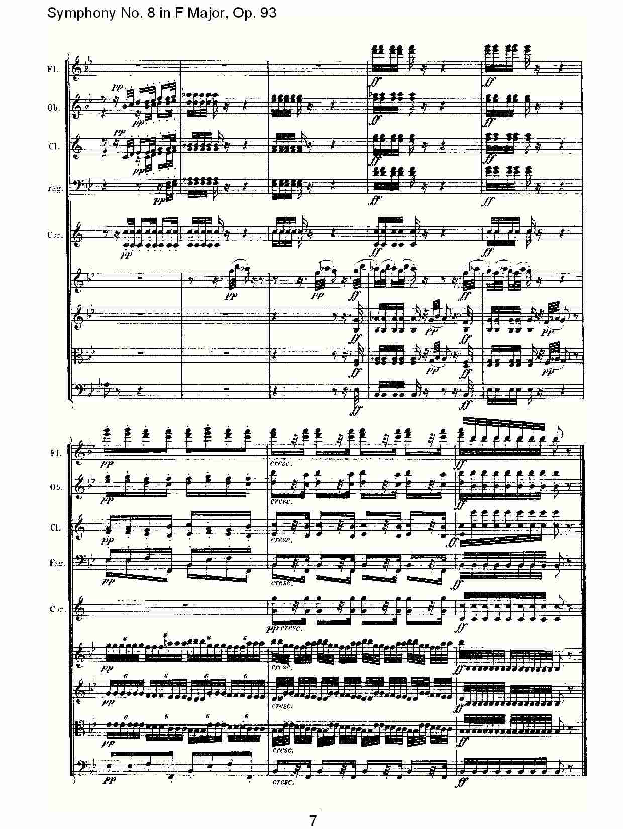 F大调第八交响曲 Op.93　第二乐章总谱（图8）