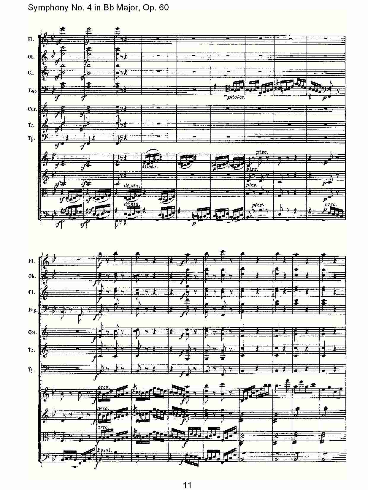 bB大调第四交响曲 Op.60 第四乐章总谱（图11）