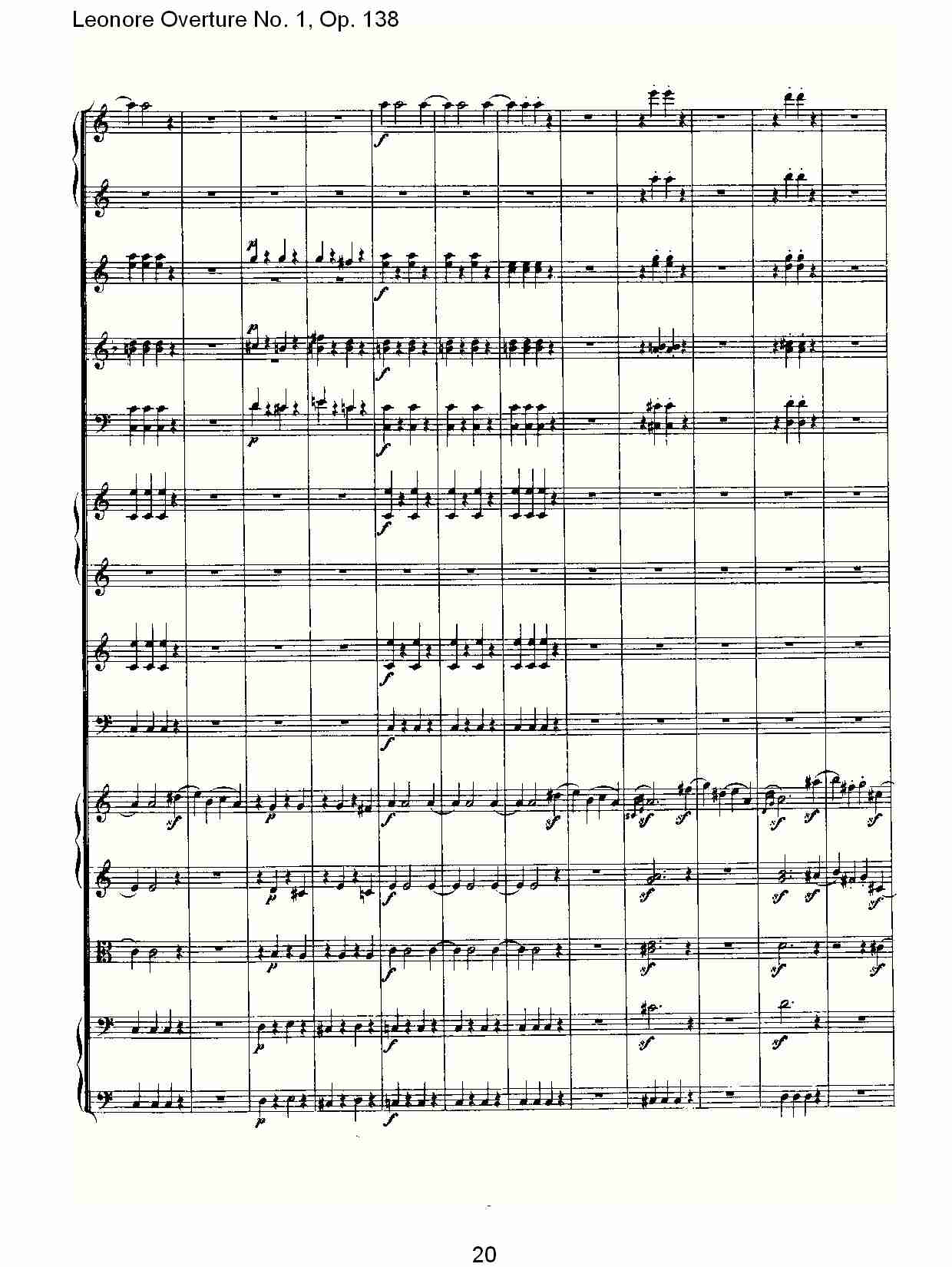 Leonore Overture No.1, Op. 138　（二）总谱（图10）
