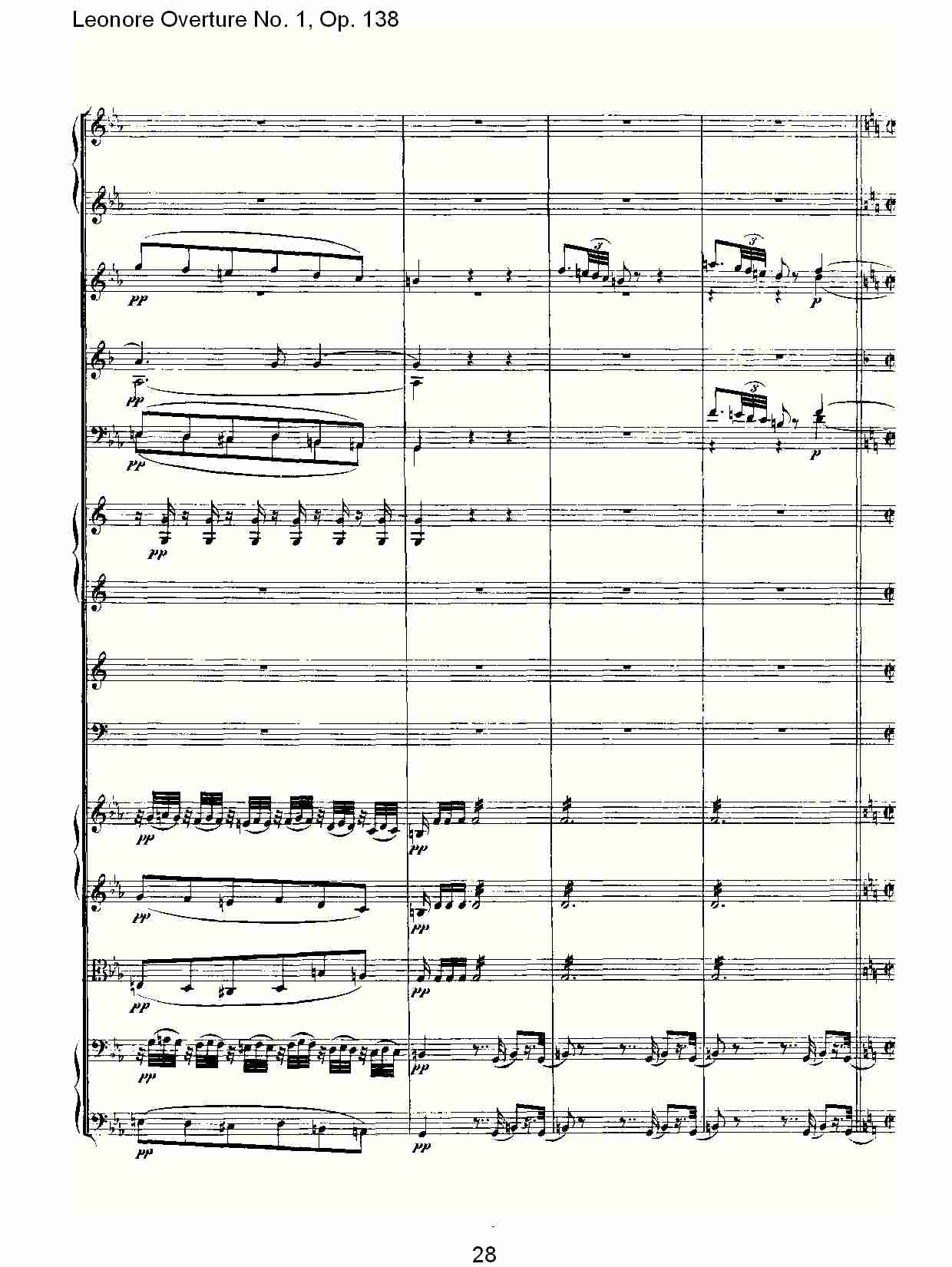 Leonore Overture No.1, Op. 138　（三）总谱（图8）