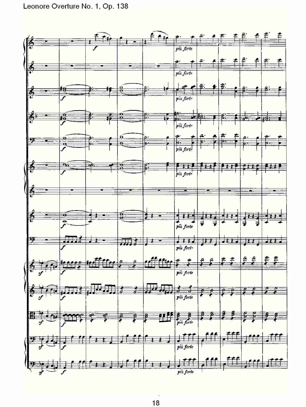 Leonore Overture No.1, Op. 138　（二）总谱（图8）