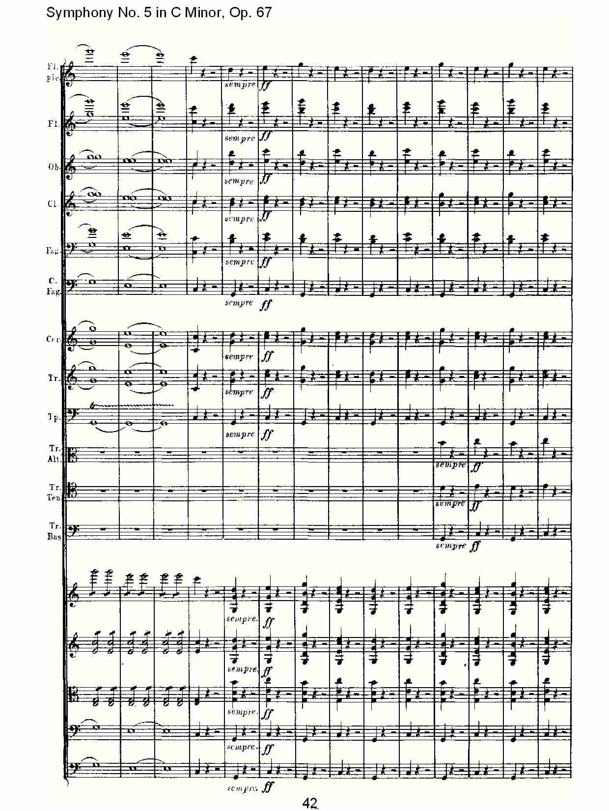 C大调第五交响曲 Op.67 第四乐章总谱（图42）