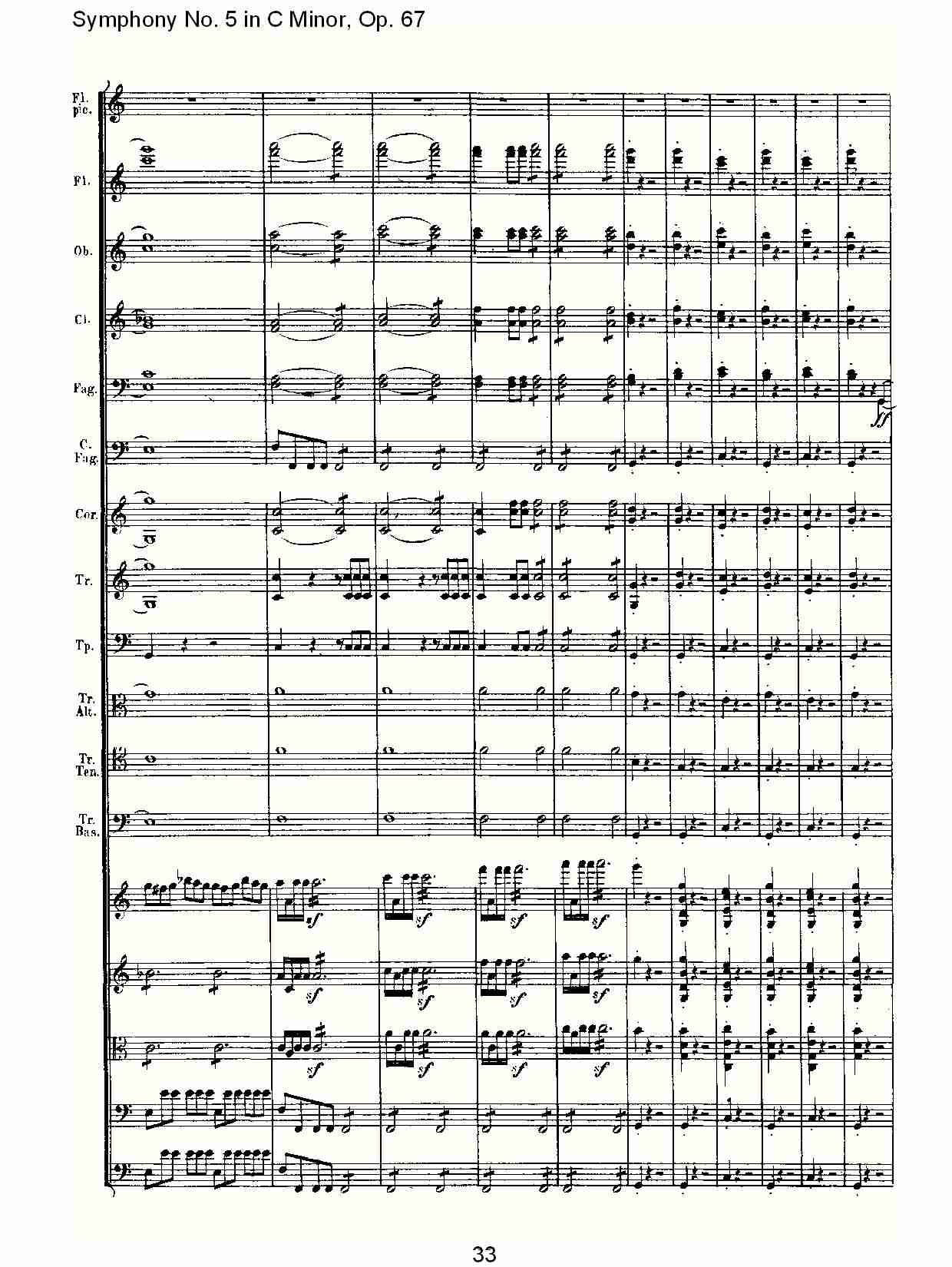 C大调第五交响曲 Op.67 第四乐章总谱（图33）