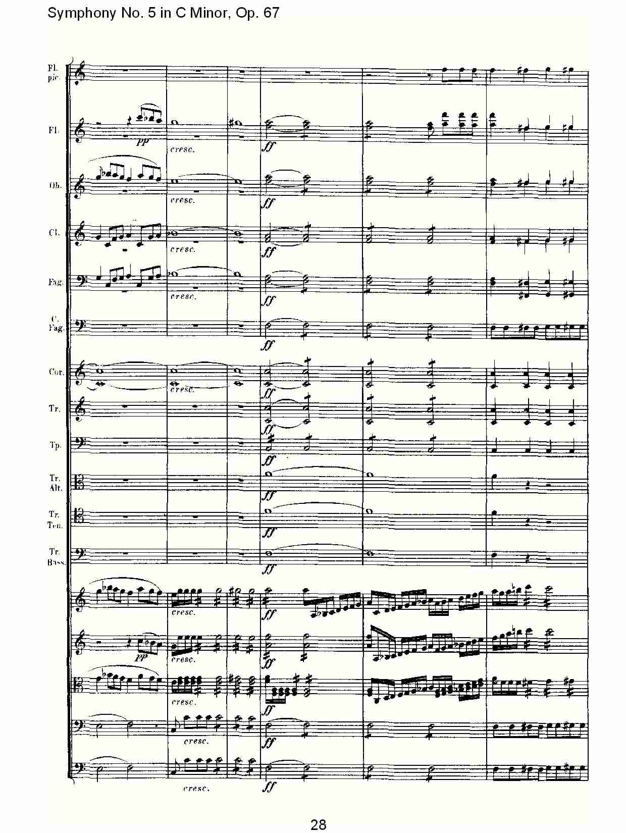 C大调第五交响曲 Op.67 第四乐章总谱（图28）