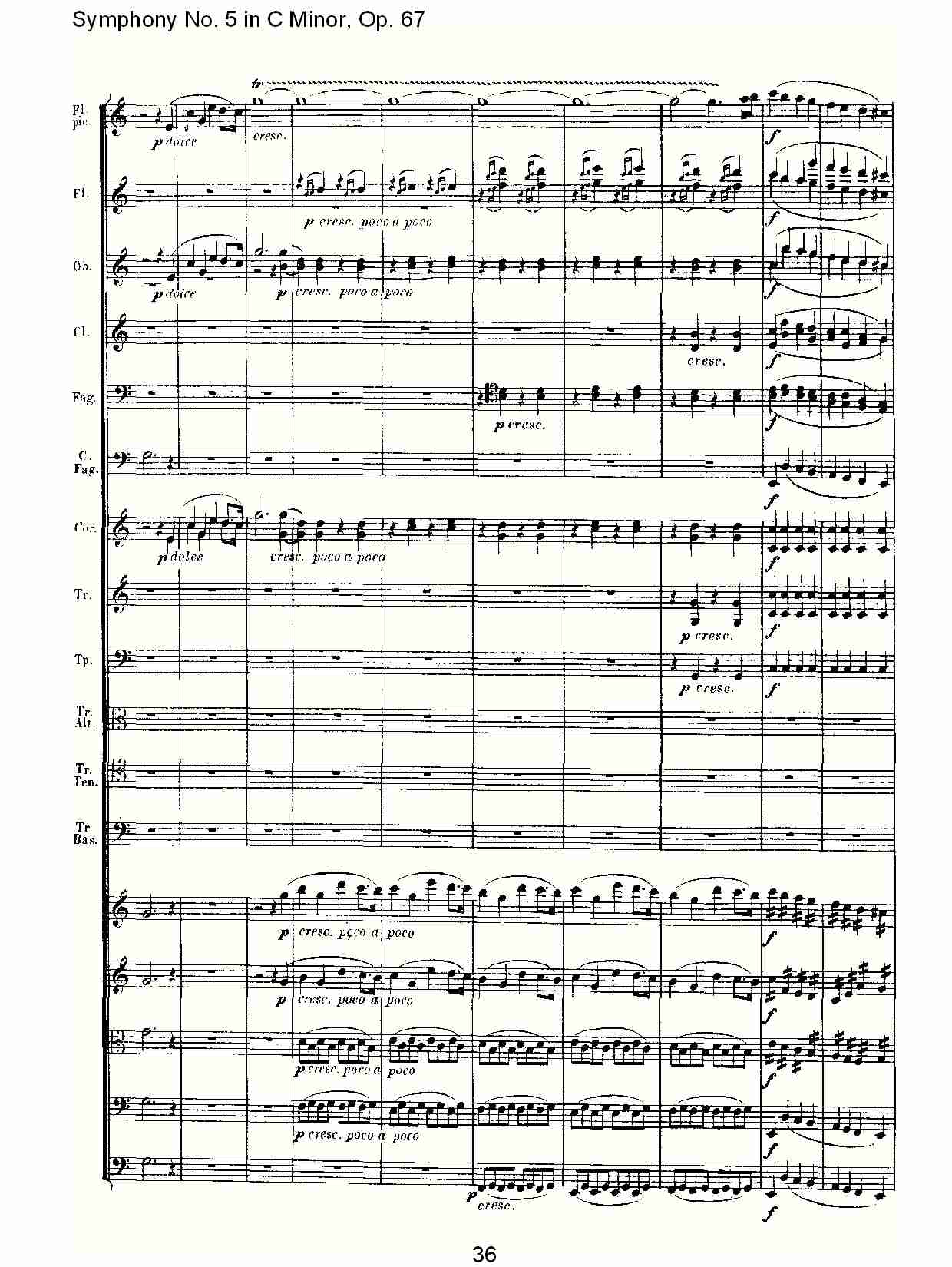 C大调第五交响曲 Op.67 第四乐章总谱（图36）