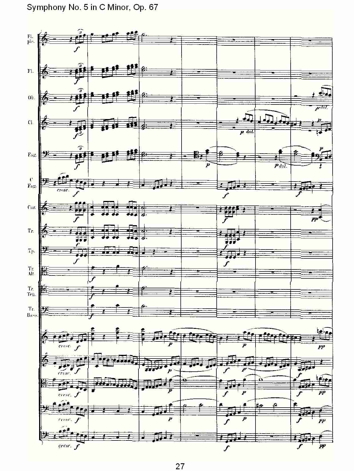 C大调第五交响曲 Op.67 第四乐章总谱（图27）
