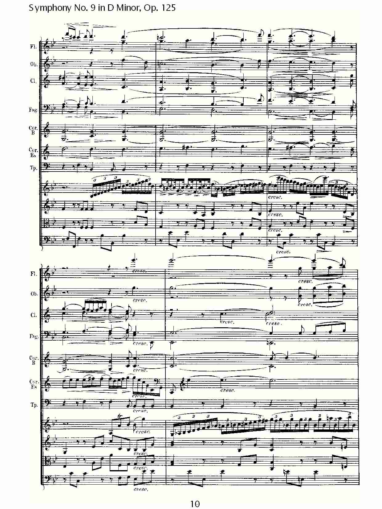 D大调第九交响曲 Op.125 第三乐章（一）总谱（图10）