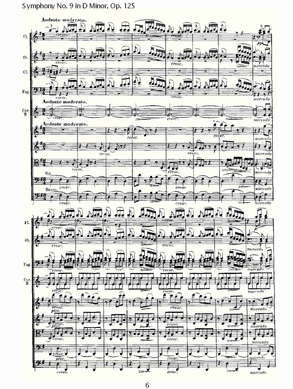 D大调第九交响曲 Op.125 第三乐章（一）总谱（图6）