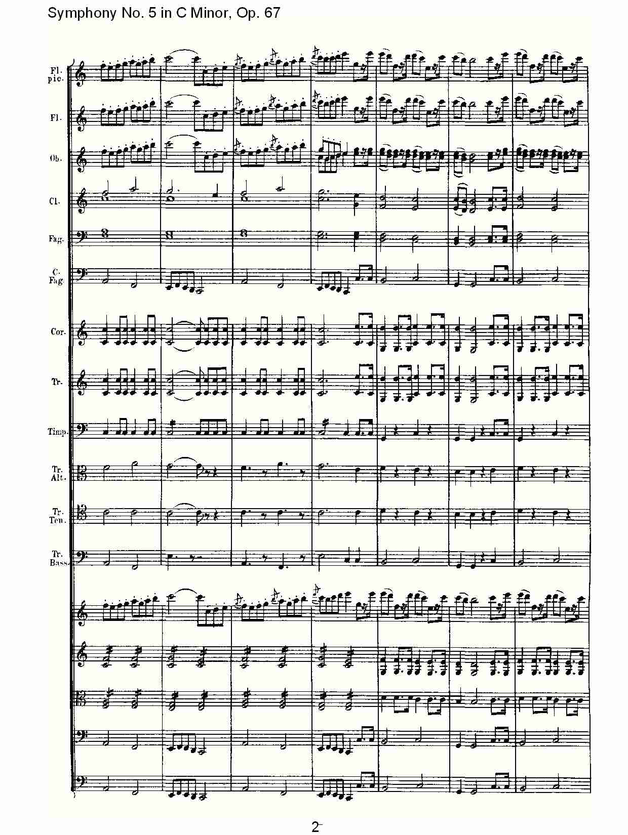 C大调第五交响曲 Op.67 第四乐章总谱（图2）