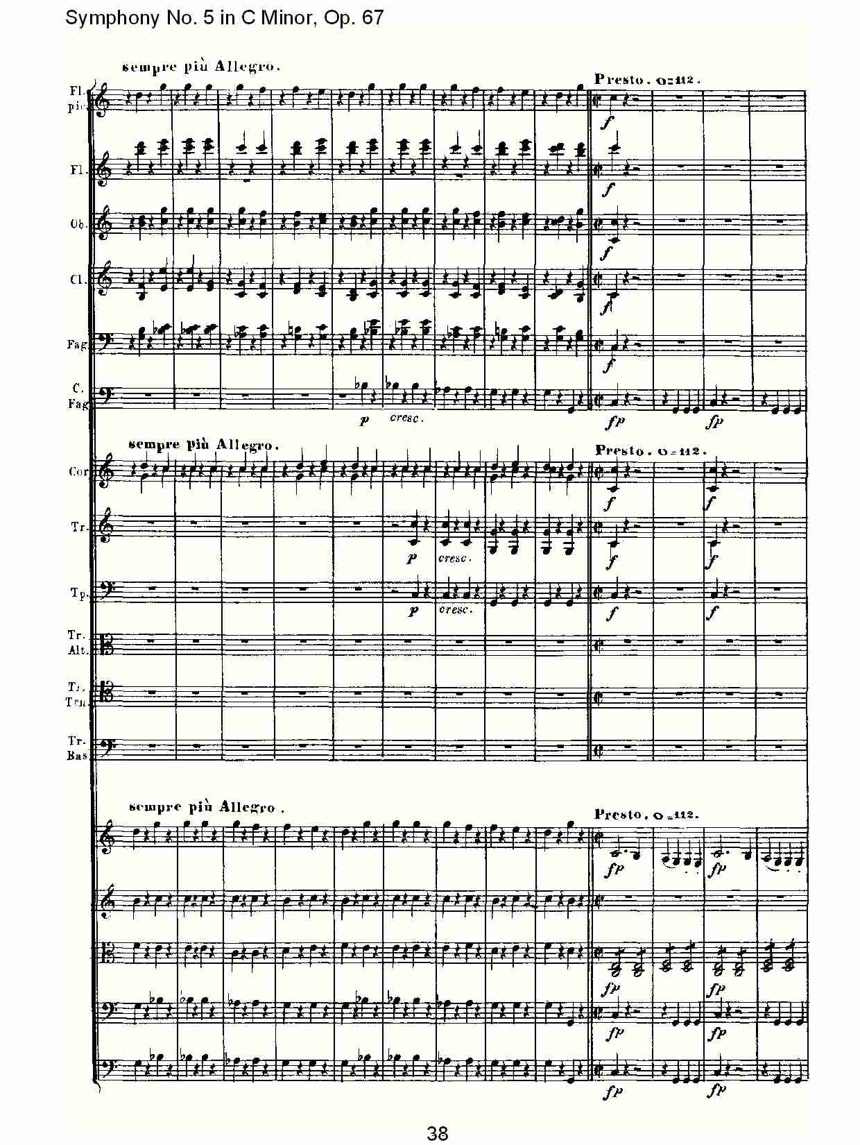 C大调第五交响曲 Op.67 第四乐章总谱（图38）