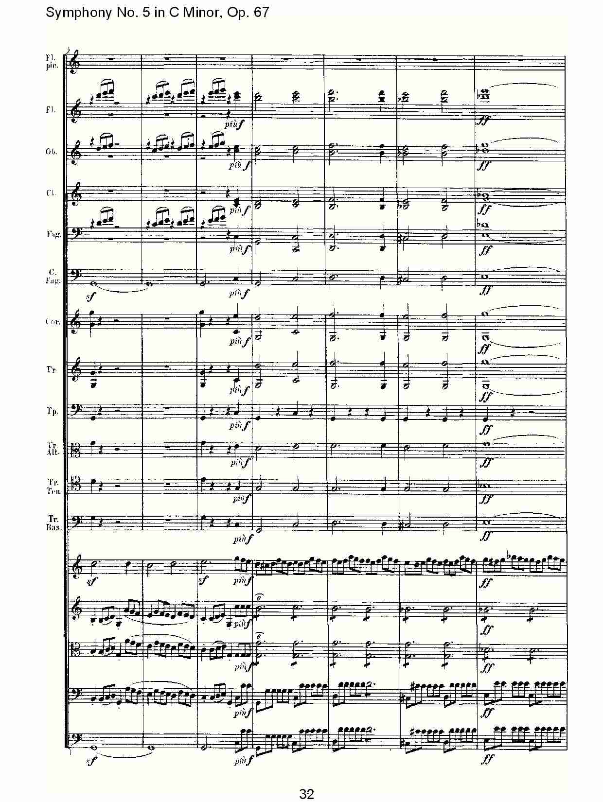 C大调第五交响曲 Op.67 第四乐章总谱（图32）