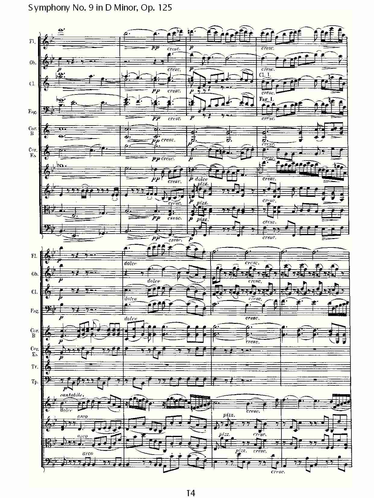 D大调第九交响曲 Op.125 第三乐章（二）总谱（图4）
