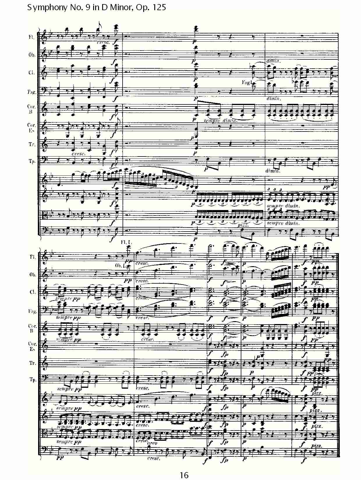 D大调第九交响曲 Op.125 第三乐章（二）总谱（图6）