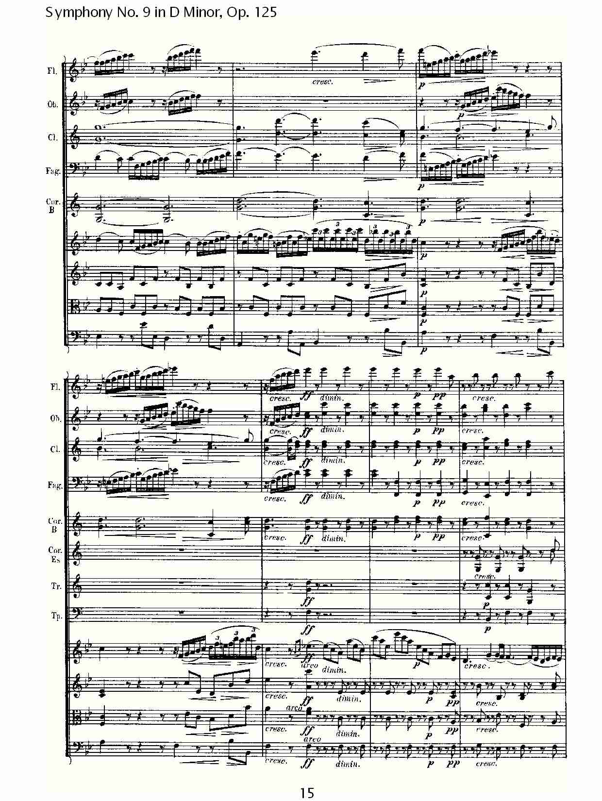 D大调第九交响曲 Op.125 第三乐章（二）总谱（图5）