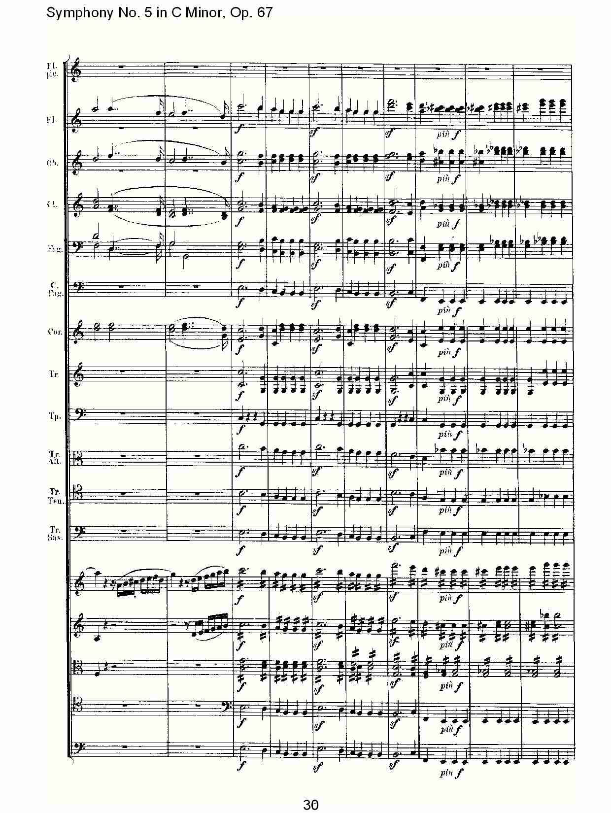 C大调第五交响曲 Op.67 第四乐章总谱（图30）